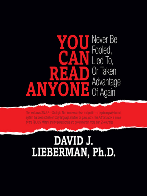 Title details for You Can Read Anyone by David J. Lieberman - Available